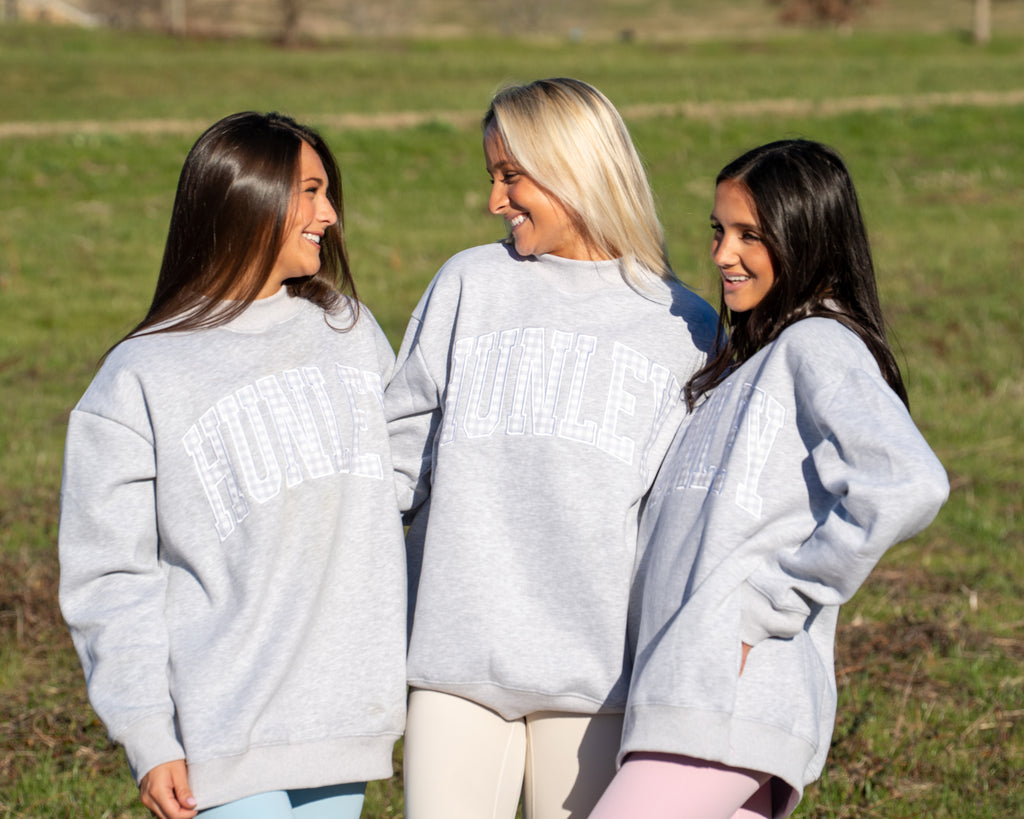 HUNLEY GINGHAM MOCKNECK