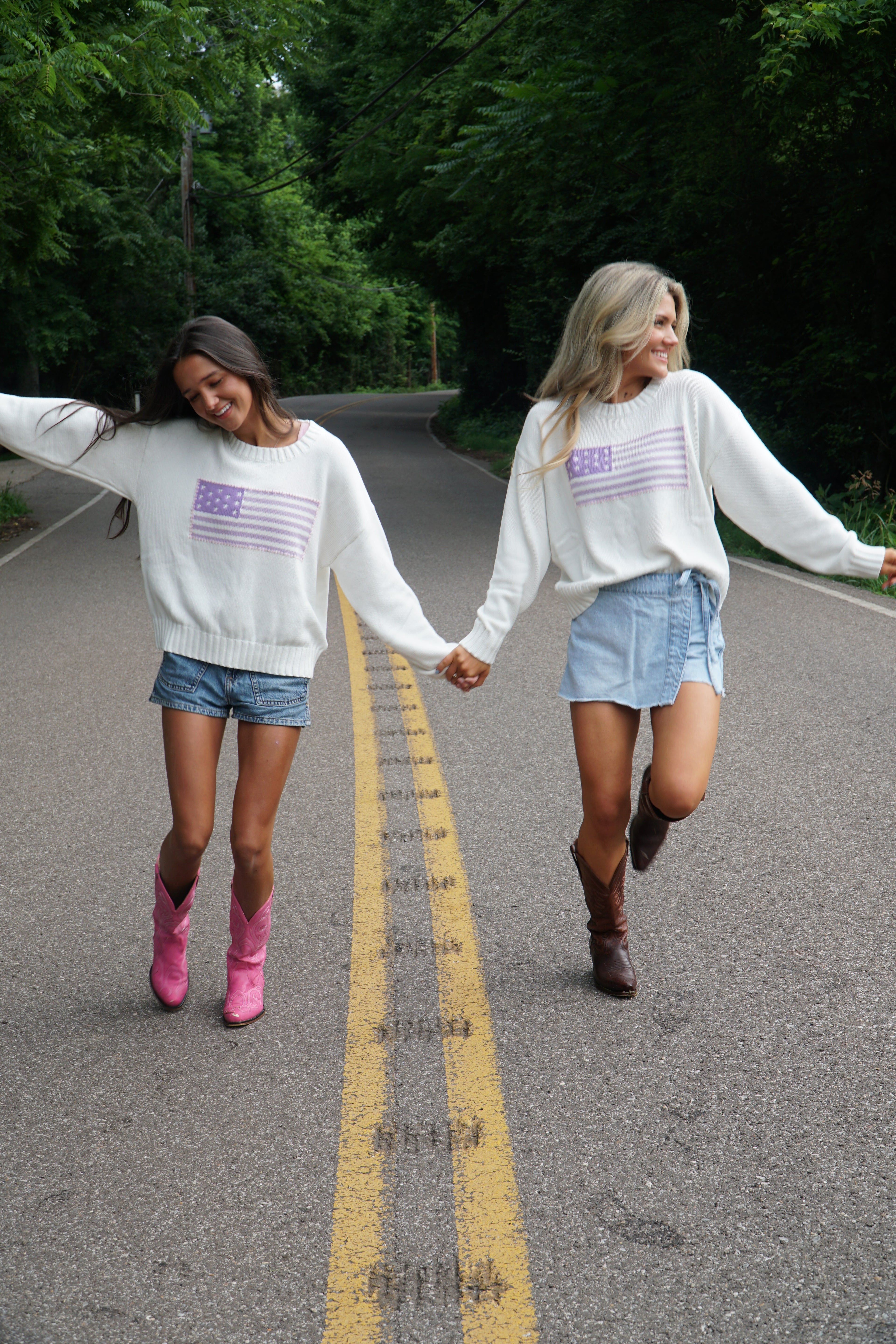 LAVENDER LIBERTY KNIT SWEATER